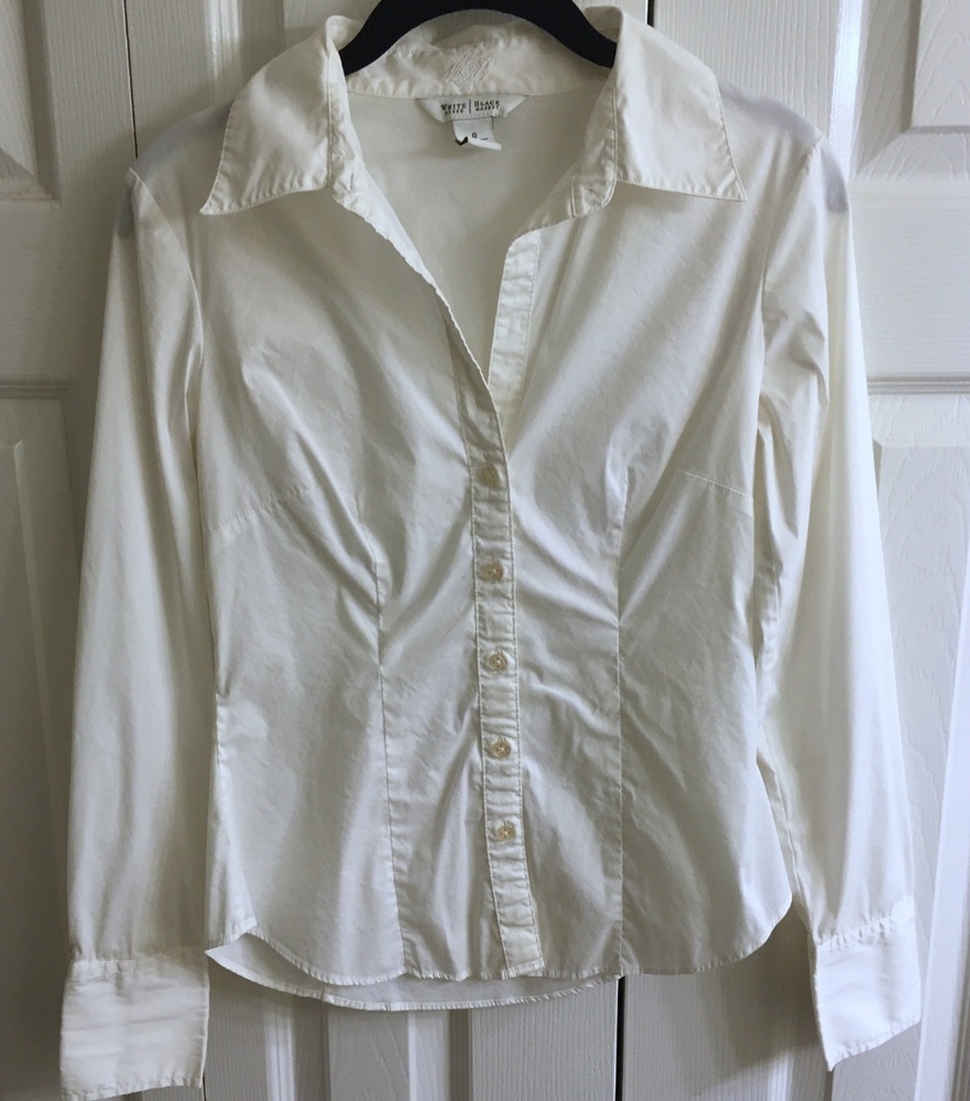 Sz 0 WHBM Button Down Blouse